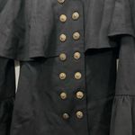 Caroline Constas Black Johan Bell Sleeve Short Wool Coat Size Small $795 Photo 4