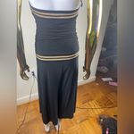 Elegant y2k Black and Gold Jumpsuit with Flowing Silhouette Size L Photo 4