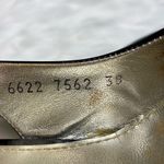 Dolce & Gabbana black calf hair patent leather slingback pumps pointed size 38 Photo 7