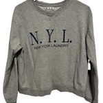 New York Laundry N.Y.L grey lightweight sweatshirt size medium Photo 0