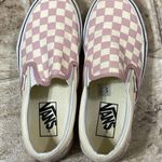 Vans Pink Checkered Slip On Photo 0