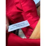 Kristen Blake Womens Black Trench Coat With Red Collar & Plaid Lining XS Photo 3