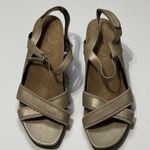 Series Gold Strappy Heel Sandals Size 9 Photo 0