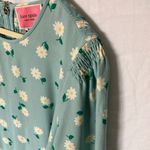 Kate Spade :Sea FoamGreen Ruffled Tie Front Sundress-3/4 sleeves-Gold Tone Zip-12 Photo 13