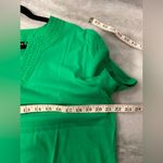 Rafaella NWT  Size L Kelly Green V Neck Short Sleeve Tee Shirt Embroidered Trim Photo 10