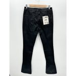 SER.O.YA Waxed Black Cindy Low Rise Skinny Flare Jeans Stretch Women 27 NWT Photo 1
