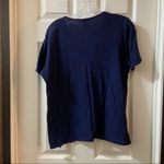 Rebecca Malone  Navy Embroidered Short Sleeve Tee Photo 7