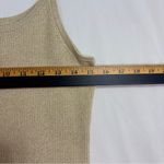 Vtg Pointelle Shimmer Tank Top Womens XL Cream Silk Photo 6