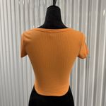 Wild Fable Women’s Orange Cropped Short Sleeve Shirt Size XS Photo 2