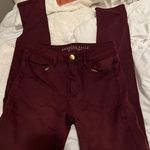 American Eagle Maroon Jeans Photo 0