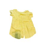 Terzo Millennio Italian Linen Button Back Top Size Small Yellow Photo 1