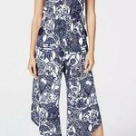 Style & Co Small Cropped Jumpsuit Floral Sleeveless V-Neck Stretch Elastic Waist Photo 0