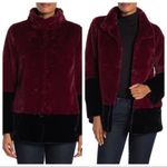 Trina Turk Blanche Faux Fur Color Block Coat Size Small Photo 1