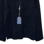 Weatherproof new π Vegan Sherpa 1/4 Zip Pullover Sweatee Sweatshirt π Black Photo 4