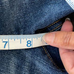 Gap Womens Floral Embroidered Hem Straight Cuff Cropped Jeans Blue Size 8R Photo 9