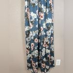 Baltic Born Sicily Satin Blue Floral Maxi Dress size XL $79 Photo 11