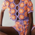 Tach Clothing Gloria Crochet Shorts NWT Size XS Festival Beach Summer Fun Purple Photo 1