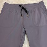 Zyia Joggers Large Gray Peak Zipper Ankle Casual Gym Fitted Drawstring C34 Photo 1
