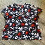 Disney  Scrub Size 2XL Top Jack Skellington Nightmare Before
Christmas Halloween Photo 0