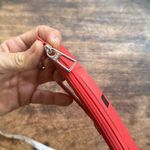 LODIS Under Lock & Key RFID Leather Card Wallet Red Clutch Women's 3x7.5. Photo 6