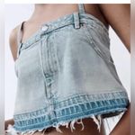 ZARA  Denim Skirt Strappy Crop Tank Top ( M ) Photo 0