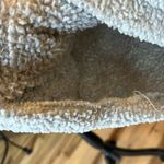 Doe & Rae Oversized Comfy Sherpa Gray Two Tone Color Block Pullover Quarter Zip Photo 6