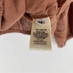 Bella Dahl Linen Tie Front Peasant Top Terracotta Brown Size M Photo 10