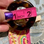 Vera Bradley Yellow & Pink Floral Belt With Brown Buckle 43 In Long 2 In Wide Photo 9