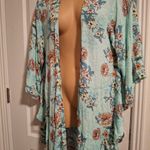 Torrid  Sz 1/2 Floral Kimono Cardigan Photo 2