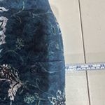 Vintage Y2K INC International Concepts Women's Lace Button Front Blouse Medium Blue Photo 7