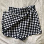 Gingham mini skirt skort black and white Size XS Photo 1