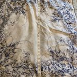 White with Blue Floral Print Scarf Multiple Photo 4