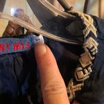 Johnny Was  Navy Blue Embroidered Top Size S Photo 3