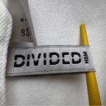 H&M Divided White Denim Moto Zip Buckle‎ Strap Bodycon Dress Sz 8 Biker Party Photo 10