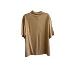 NWT Elle & Riley Cashmere Silk Blend Camel Short Sleeve Top Size S Tan Photo 1