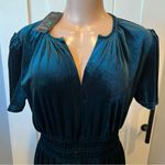 NWT Elegant Velvet velour tiered maxi Dress short sleeve xl(16 Photo 4