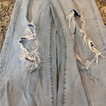 Wild Fable  Light Blue High Rise Distressed Baggy Jeans Photo 1