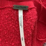 Free People  Found My Friend Red Boucle Popcorn Knit Pullover Sweater Photo 3