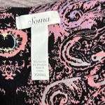 Soma ‎ Soft Jersey Sleeveless Maxi Dress Pink Black Paisley Size XS Photo 8