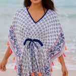 Lula Looh Bohemian Tassel Kaftan Dress Size Photo 0