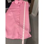 Maison dAmelie Paris Pink Satin Button Down Long Sleeve Shirt Women M Size M Photo 10