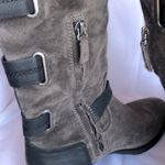 SO  Franzie Tall boots. Suede  and faux leather, side zipper. Size 8 Photo 1