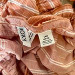 Roxy Orange/Pink/White Rouched Crop Top Size Large Photo 2