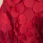 Ann Taylor  Lacy Ruffle/Petal Shell Dark Pink, Red Sz 6P Photo 2