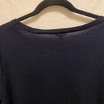 Talbots  Embellished Floral Pansy Short Sleeve Navy Blue Sweater Size 2X Photo 5