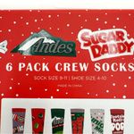 Tootsie Roll Pop Crew Socks Womens Gift Set Candy Dots Junior Mints Sugar Daddy Red Photo 2