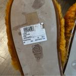 Loewe  Anagram-debossed Shearling Slippers - Yellow Size 37 Photo 8