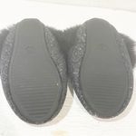Victoria's Secret Victoria’s Secret Medium 7/8 Glitter House Glam Slipper Bling Black Fur Photo 4
