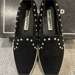 Karl Lagerfeld  Paris Amory Women Size 6.5 M Pearl Black Suede Sneaker Shoes Photo 3