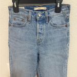 Levi's Wedgie Straight Leg 23 Jeans High Rise Premium Stretch Denim Light Wash Photo 3